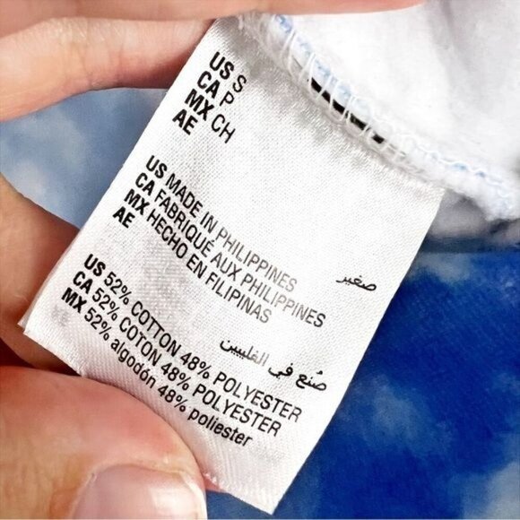 Zerina Akers for Bar III Tie Dye Hoodie Sweatshirt S Angelcore Dreamcore Retro - Picture 6 of 7